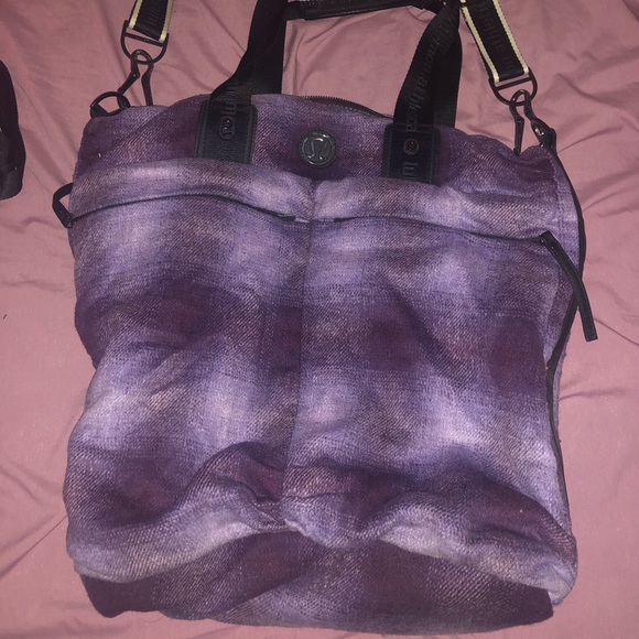 Plaid soft lululemon bag